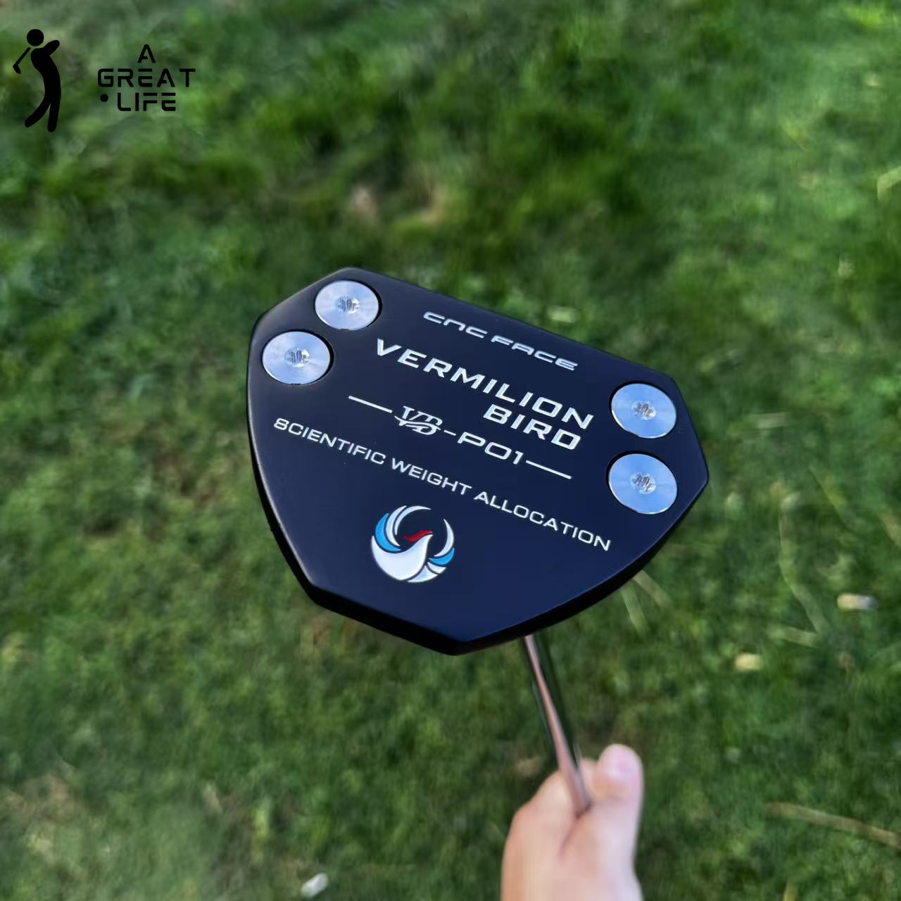 Vermilion Bird Golf Putter Non-Slip PU grip hợp kim kẽm Head cho tăng cường màu xanh lá cây kiểm soát & ổn định