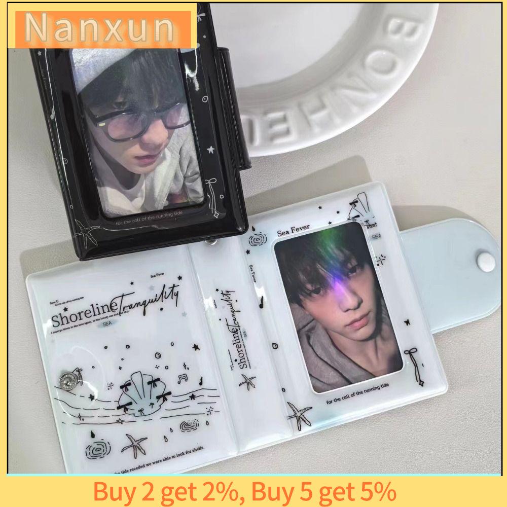 NWSJ PVC Album Thiệp tình yêu Mini 3 inch Loạt vỏ sáng Bìa giấy ảnh  Với 20 trang nội bộ Sách sưu tập thẻ thần tượng