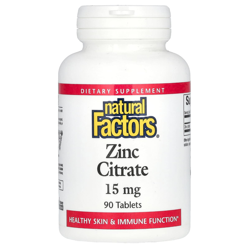 Thực Phẩm Bảo Vệ Sức Khoẻ Natural Factors Zinc Citrate - Bổ Sung Kẽm Hấp Thu Cao, Hỗ Trợ Miễn Dịch - - Cải thiện chức năng sinh sản: Duy trì hoạt động lành mạnh của tuyến tiền liệt và hormone sinh dục 25. - Bảo vệ thị lực & vị giác: Kẽm tham gia tổng hợp