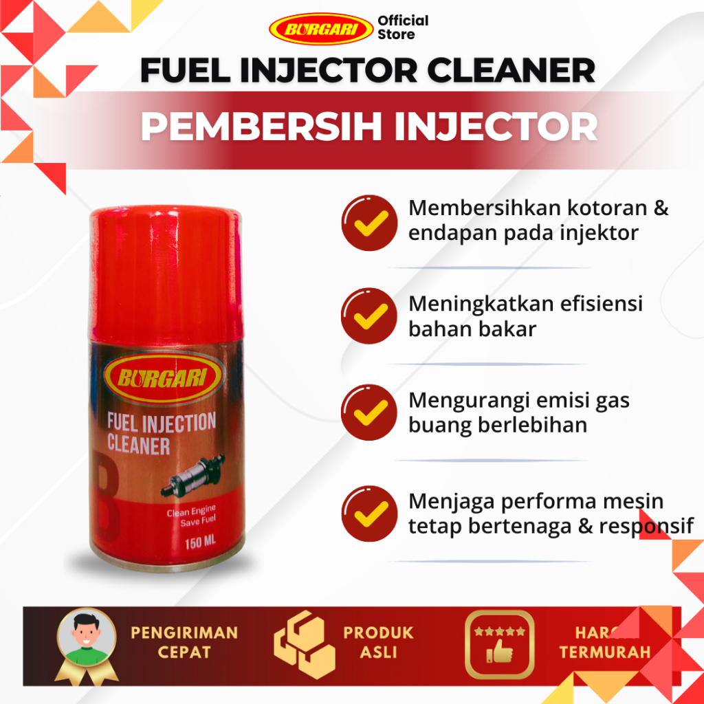 Burgari fuel injector cleaner-150 ml Harga 43,500 rupiah*Gratis Ongkir