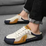 Sandal sandal nam loafer thoải mái một nửa giày thể thao gần gũi để mua hàng ngày twhw-vn