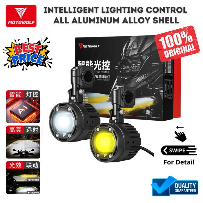 MOTOWOLF LAMPU TEMBAK MOTOR SUPER TERANG LAMPU LED MOTOR PUTIH KUNING MOTORCYCLE - DHIORA STORE Harga  1,559,000 Ringgit*Penghantaran Percuma