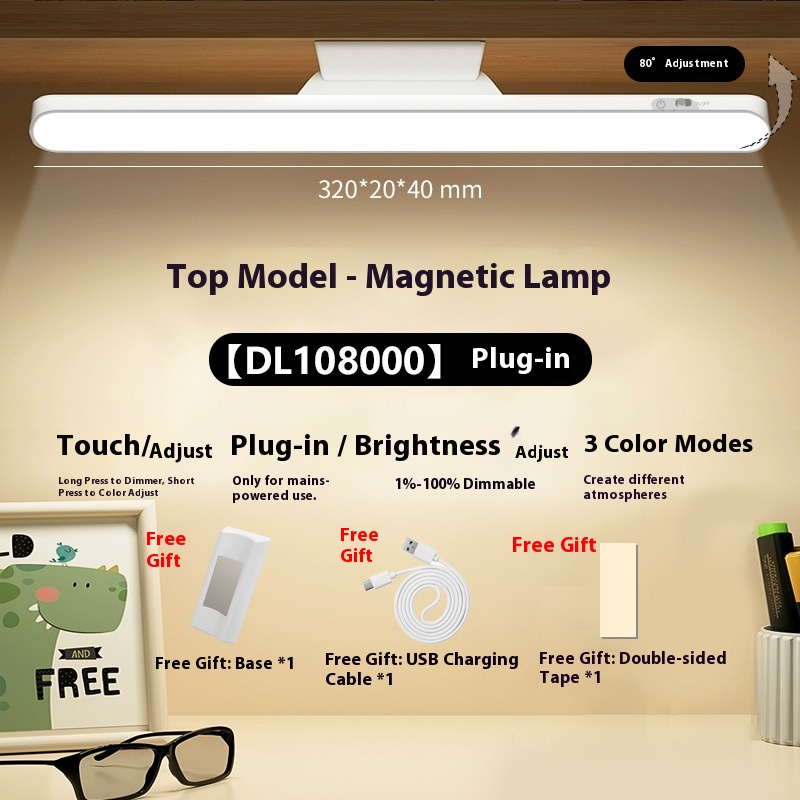 SEA AMILA Đèn bàn LED hiện đại cho sinh viên điều khiển cảm ứng dimmable bảo vệ mắt