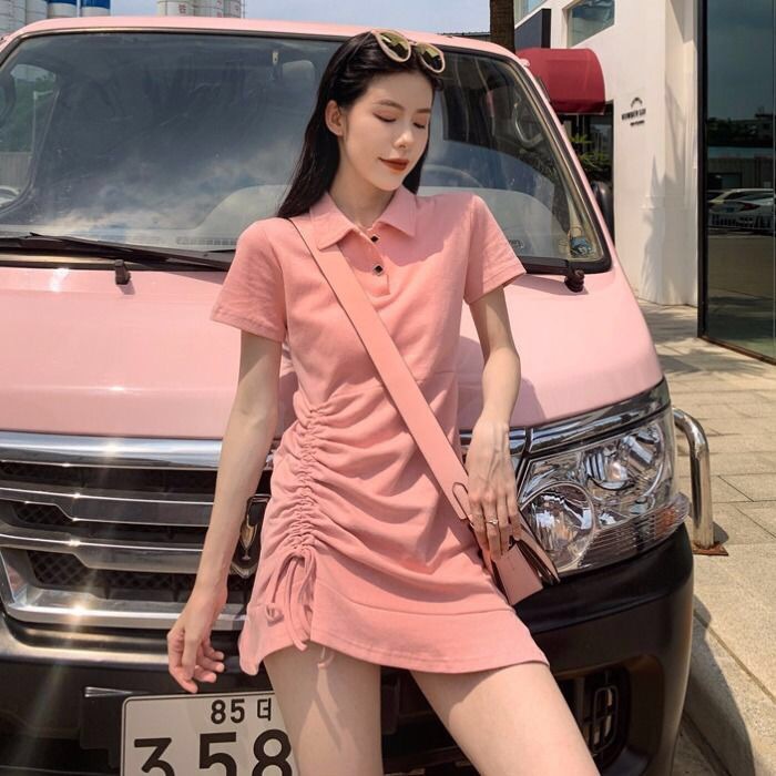 Đầm thon nữ váy chữ A hè