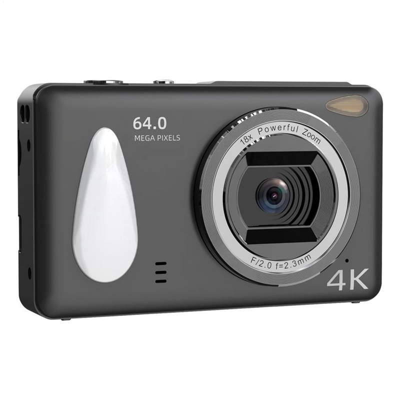 Digital Cameras HD 4K Compact Camera 2.4inch IPS Screen 18X Zoom Anti-Shake Autofocus Camcorder Came