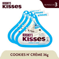 Hersheys Kisses Cookies and Cream 36G Pack of 3
