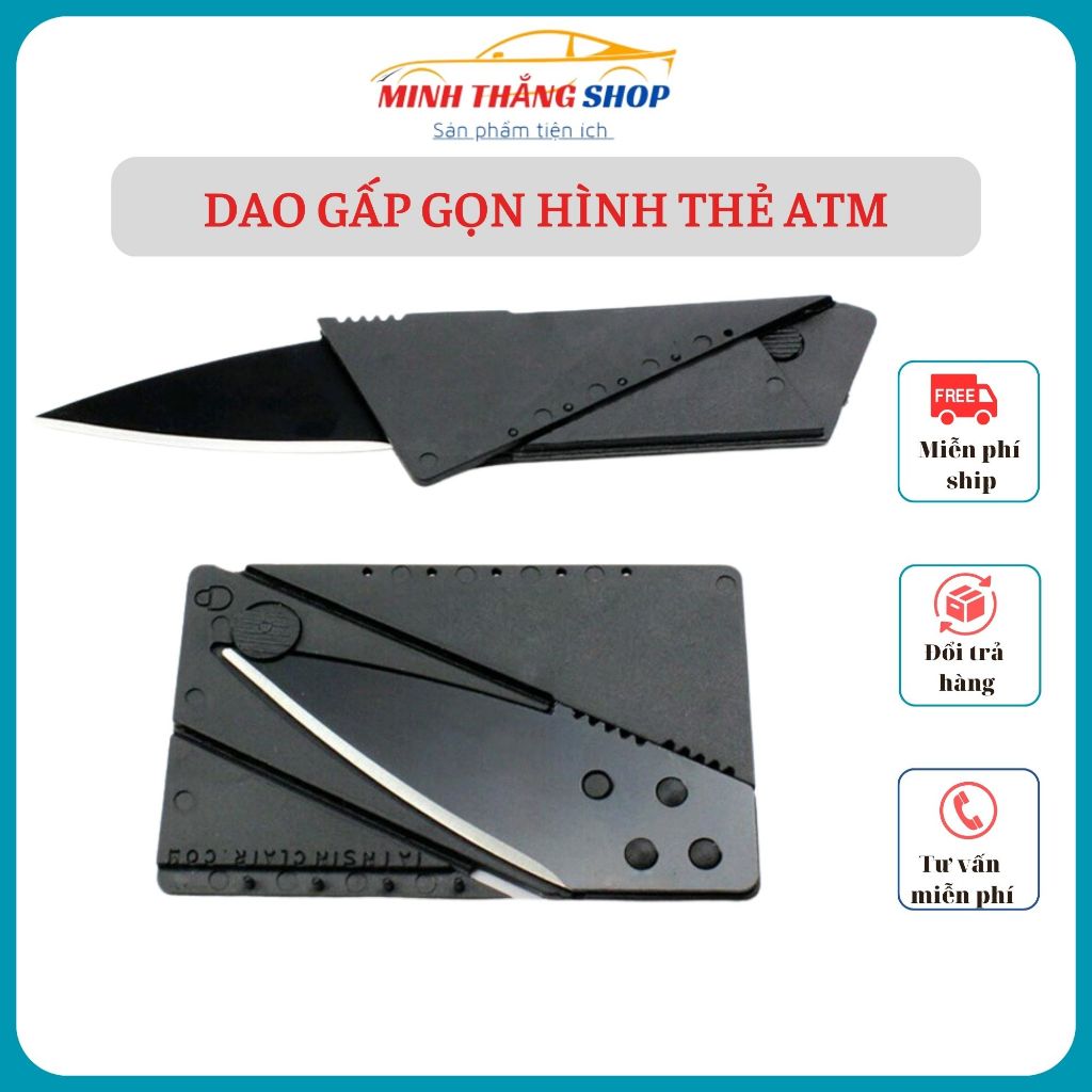 Dao xếp gọn hình thẻ ATM bỏ ví bóp