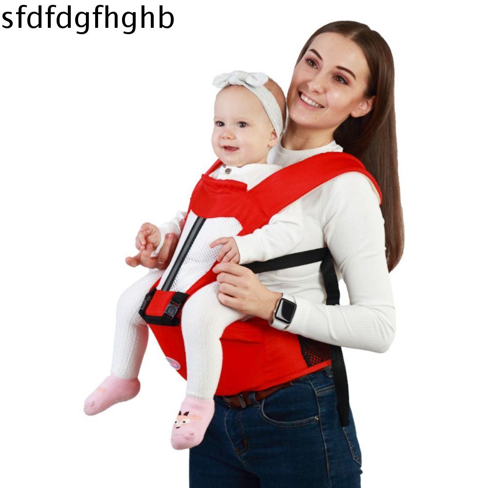 SFDFD Thoải mái Di động Lưới cotton Kiểu giữ ngang Túi Kangaroo cho trẻ sơ sinh Có chỗ ngồi Địu quấn em bé Giữ trước trẻ sơ sinh Trẻ sơ sinh Ba Lô Khăn quấn trẻ sơ sinh