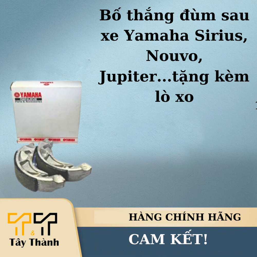 Bố thắng đùm sau xe Yamaha Sirius, Nouvo, Jupiter...tặng kèm lò xo