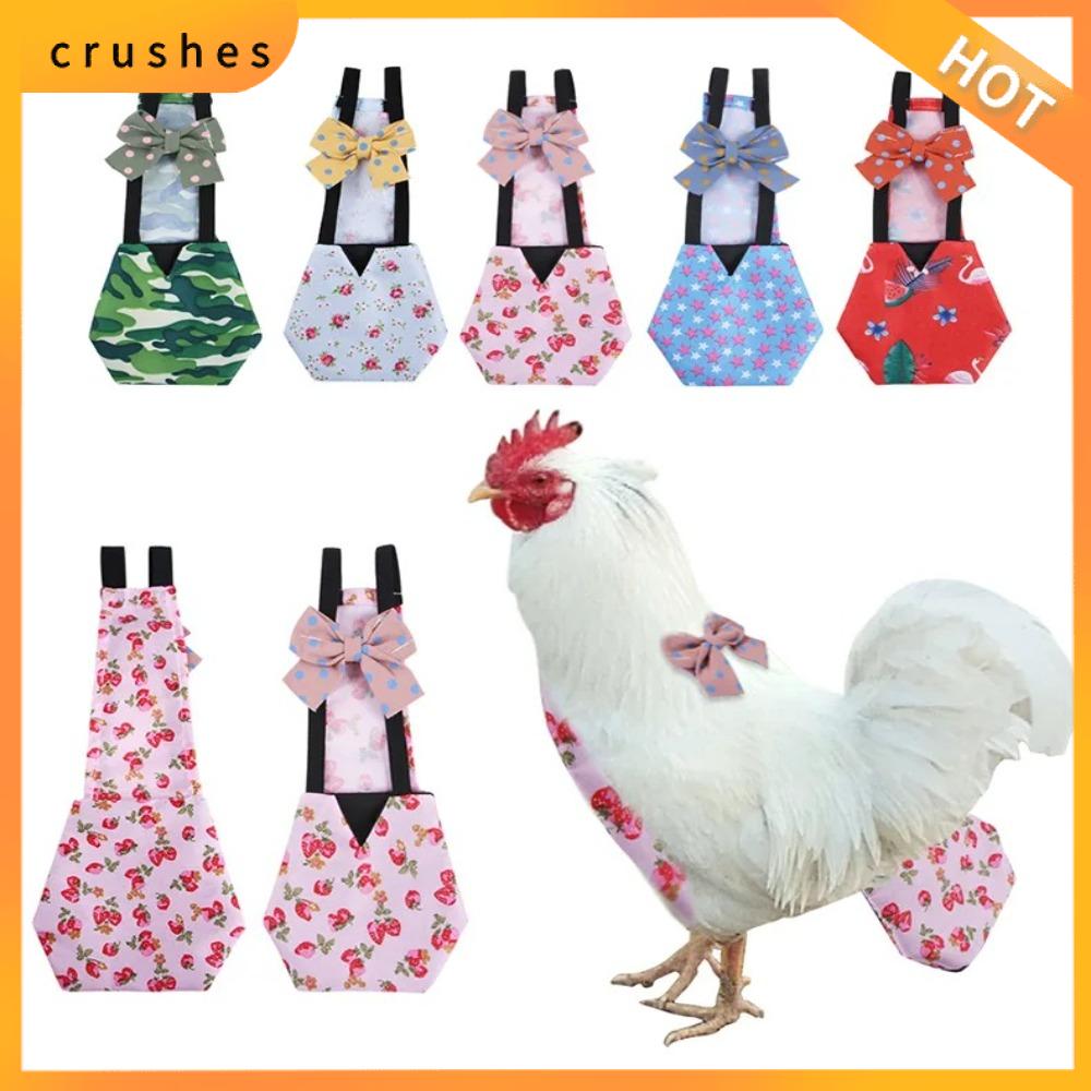 CRUSHES Có thể điều chỉnh Tã cho gia cầm Có thể tái sử dụng Cà vạt nơ Phụ kiện vịt Thoáng khí Đồ dùng cho vịt Chăm sóc gia cầm