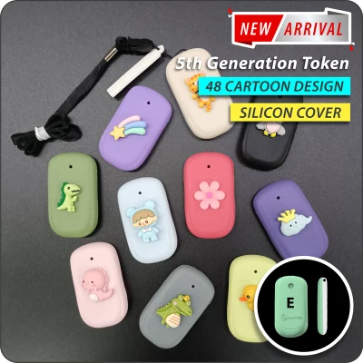 Trace Together Token Pouch Cover Case Holder | Cartoon Silicon Case E | Perfect Fitting | Free Landyard & Label Tag