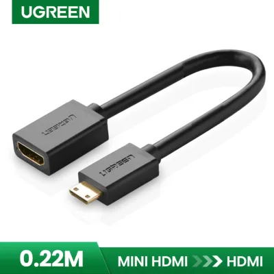 UGREEN High Speed Mini HDMI Male to HDMI Female Cable Support 3D & 4K-Mini HDMI Version