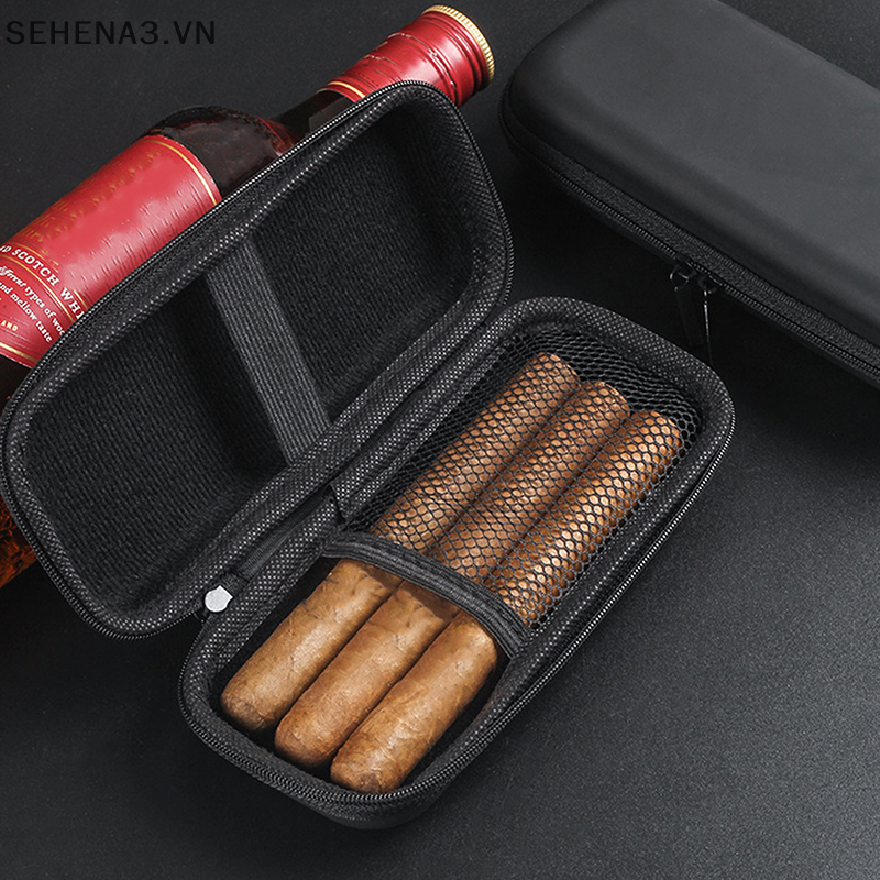 SEHVN Eva xì gà hộp nhỏ thuốc lá Cutter nhẹ hơn trường hợp xách tay 6 cái xì gà lưu trữ hút phụ kiện du lịch mới