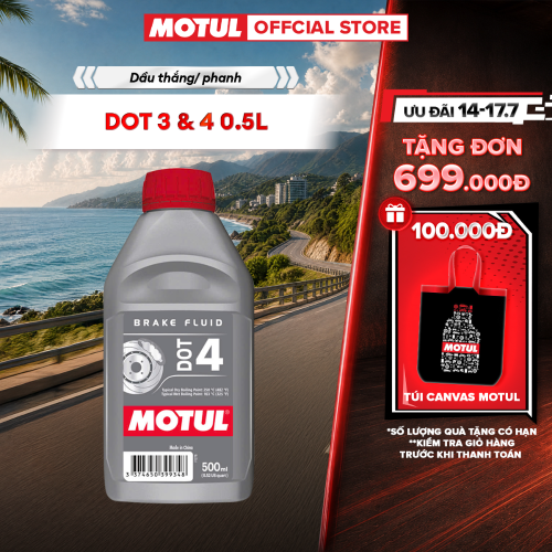 Dầu thắng / phanh MOTUL BRAKE FLUID DOT 4 0.5L