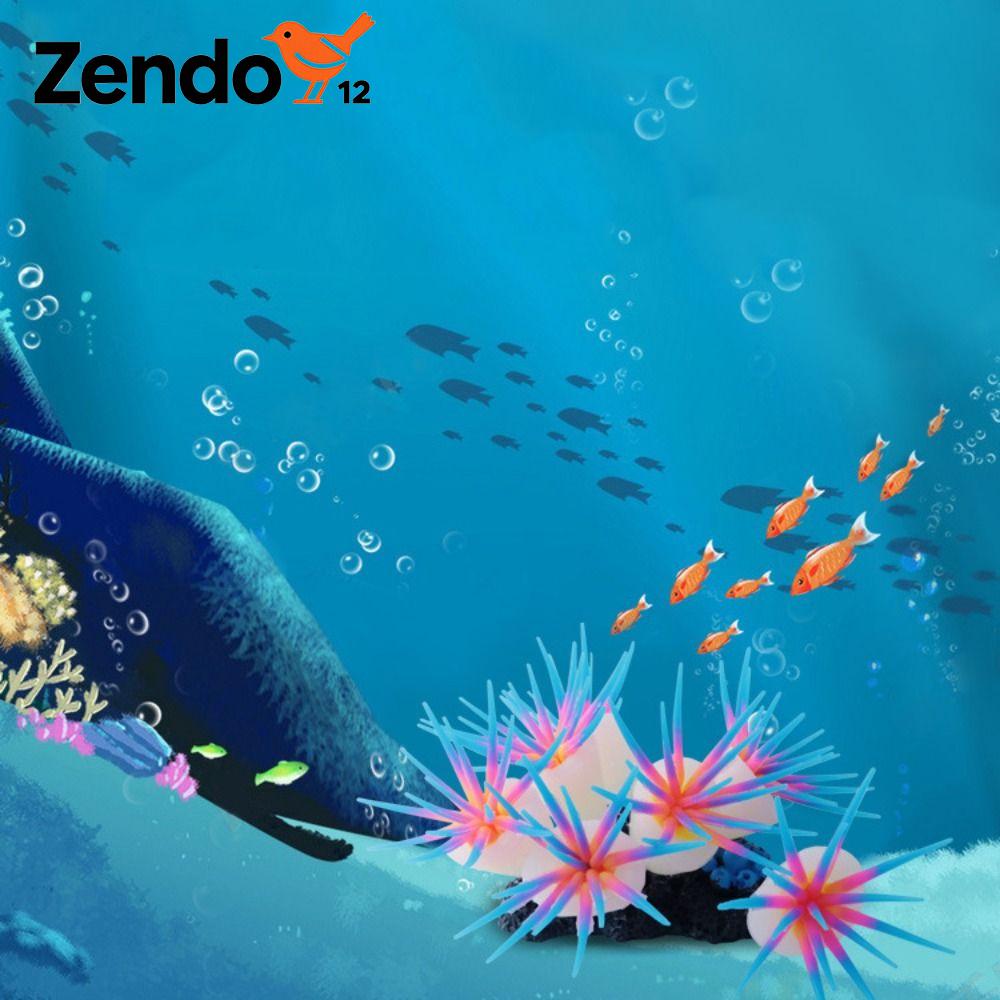 ZENDO12 Mềm mại Mô phỏng hải quỳ Silicon Đầy màu sắc San hô nhân tạo Bể cá cảnh Không độc hại Thực vật thủy sinh Bể cá