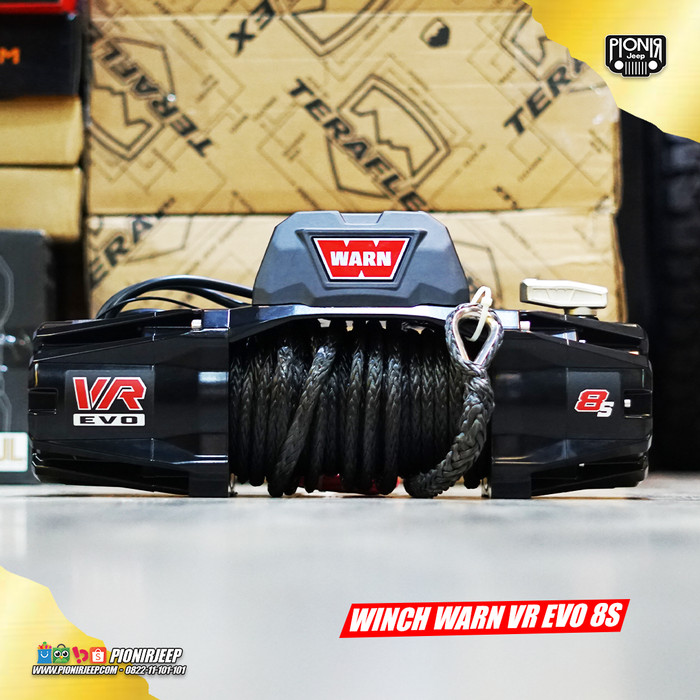 PROMO- WINCH PLASMA VR EVO 8 GEN 3 WARN SYNTETIC ROPE 3.5 TON Harga 17,740,000 rupiah*Gratis Ongkir