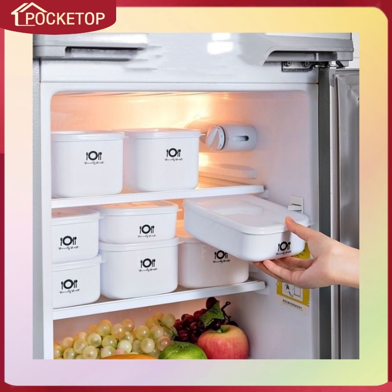 POCKETOP Hộp nhựa lạnh có nắp kín khí thích hợp cho thực phẩm nhiệt độ cao