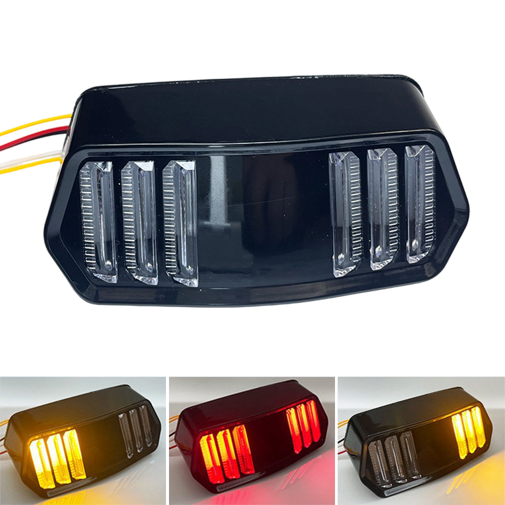 Takimeo 12V Motorcycle Signal Lights Brake Turn Light Light Flowing Taillight DRL Daytime Running Lamp Brake Light