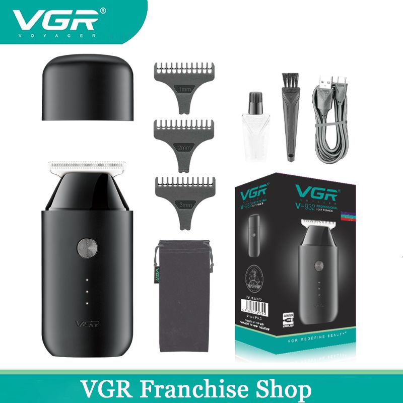 VGR Hair Clipper Professional Haircut Machine Rechargeable Cordless Barber Portable Beard Trimmer Zero Cutting Machine V-932 ราคา 421 บาท*ส่งฟรี