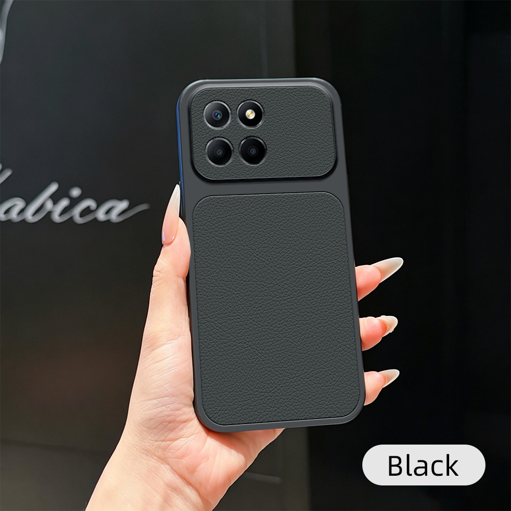 For Honor 70 Lite Case Honor X8 5G X6 4G Cover Honor X6c Leather Case Luxury Lens Protection Protect Matte leather Back Cover - Image 3