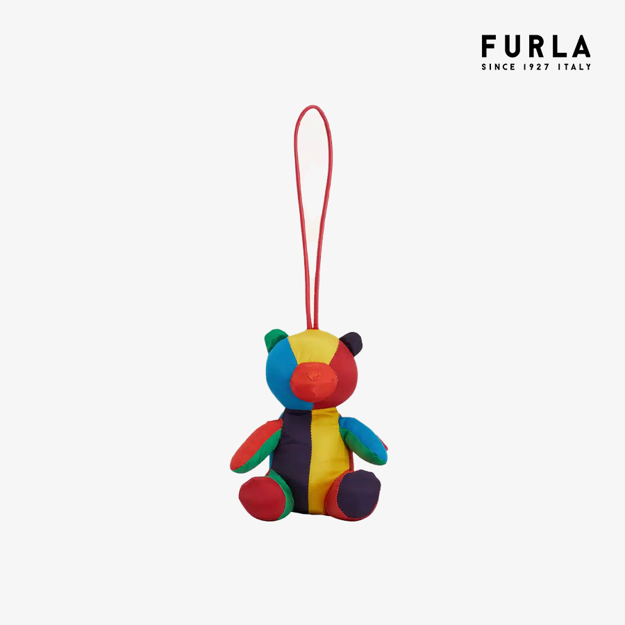 Móc khóa nữ furla rainbow keyring bear