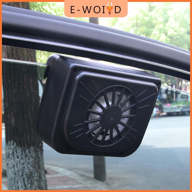 【E-WOITD】 พัดลมระบายอากาศพลังงานแสงอาทิตย์ขนาดเล็กอเนกประสงค์สำหรับรถยนต์พัดลมระบายอากาศที่หน้าต่างกระจกบังลมช่องระบายความร้อนของรถยนต์ ราคา 147 บาท*ส่งฟรี