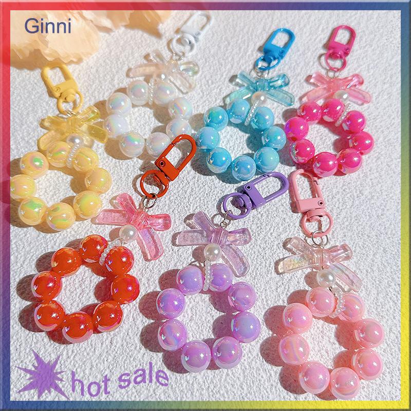 Ginni Kẹo Cung Dây Buộc Chống-Mất Đính Cườm Vòng Đeo Tay Cho Điện Thoại Di Động Trường Hợp Dây Đeo Cổ Tay Xe Keychain Dễ Thương Điện Thoại Quyến Rũ