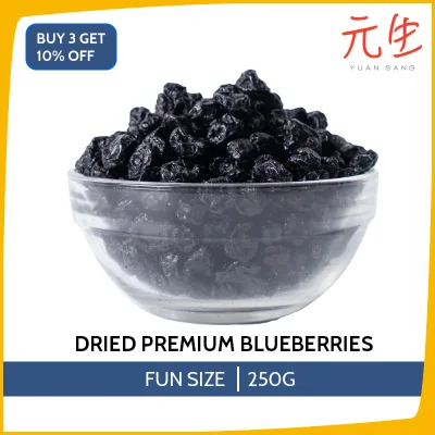 Dried Premium Blueberries 250g Healthy Snacks Dried Fruit Tasty