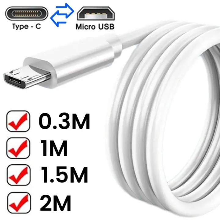 Loại C Để Cáp dữ liệu Micro USB đồng bộ hóa dữ liệu Bền Nhanh Chóng Sạc USB C Adapter dây cho Samsun
