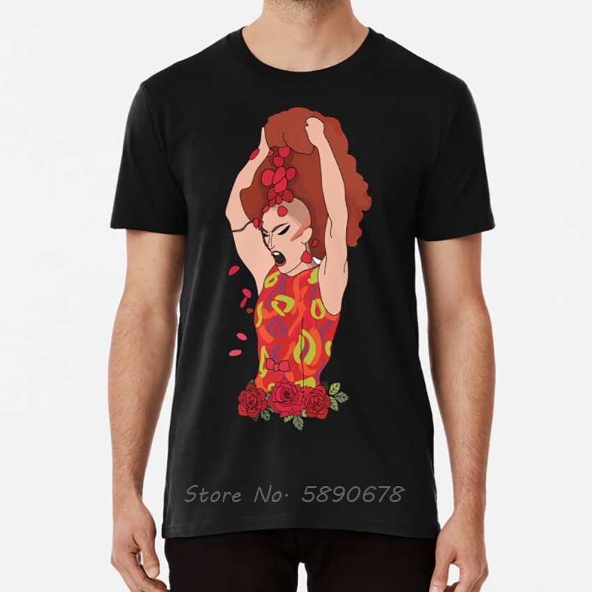 Sasha Velour T Shirt Sasha Velour Ru Paul Drag Race Lip Sync Wig Reveal Ru Pauls Drag Race Tshirt Men Cotton Tees Tops