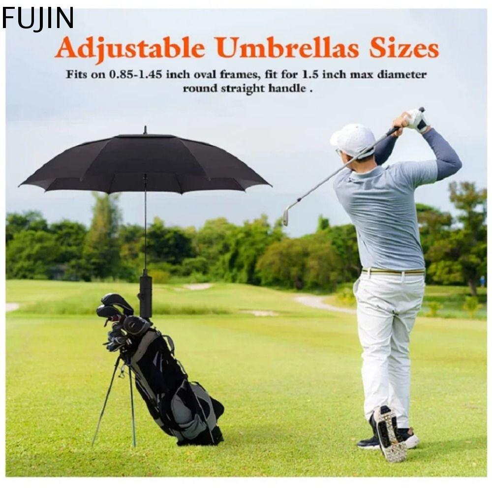 FUJIN Đứng Giá đỡ ô Xe đẩy gậy Golf Có thể điều chỉnh Nhựa Đế ô Xe đẩy Golf Giá đỡ ô Kẹp Tay cầm ô Xe golf Phổ thông