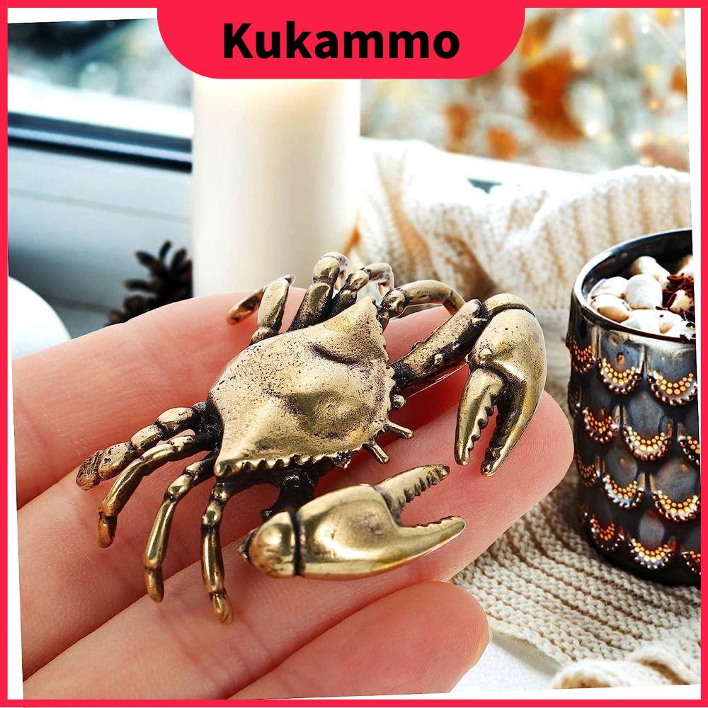 KUKAMMO Cua Tượng cua nhỏ Đồng thau Vàng Tượng cua Vàng Tượng cua Nhà