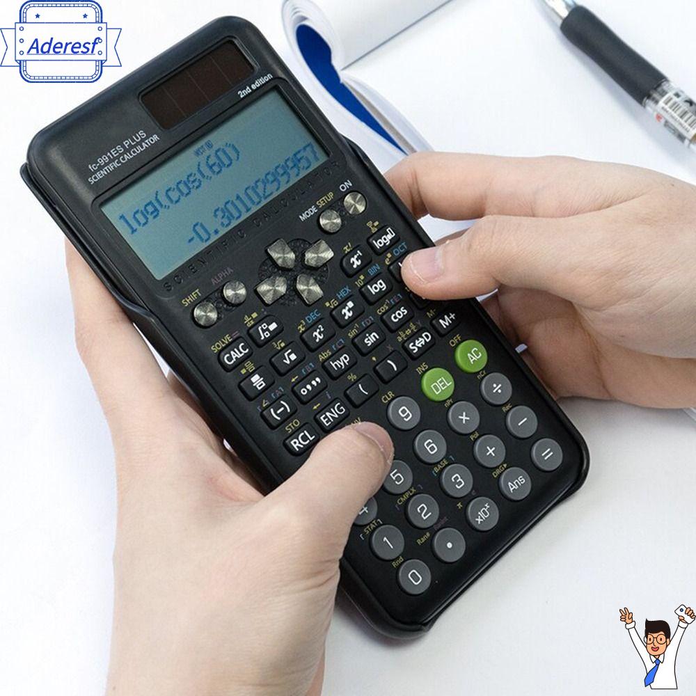 ADERESF 417 chức năng Máy tính khoa học kỹ thuật ABS 2 dây Máy tính chức năng Di động Tiêu chuẩn Máy tính toán Dành cho học sinh và giáo viên