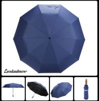 LORDWEY Three Folding Fully Automatic Double Layer Umbrella for Men Windproof and UV Proof 10K Business Umbrella