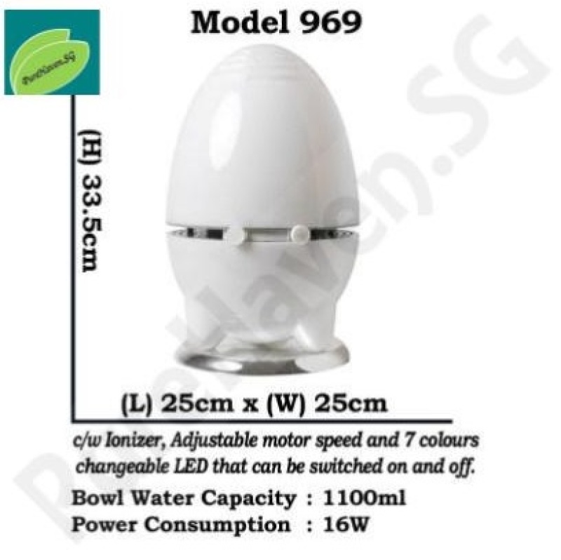 [BNIB] GOOD FOR HOME! Model 969 Water Air Purifier! With Ionizer, Adjustable Speed, Changeable Led Lights Singapore