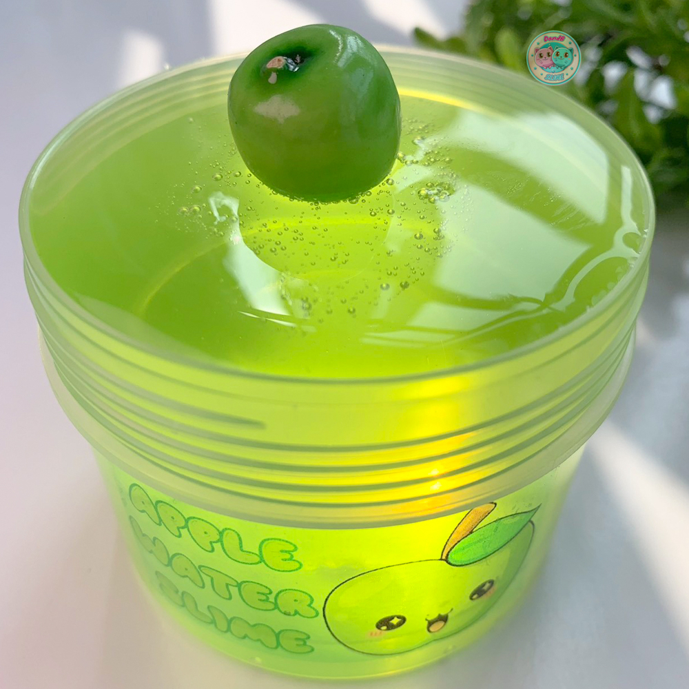 Apple water slime 200ml hũ mỹ đẹp - đồ chơi slime nước không dính chơi siêu đã tay