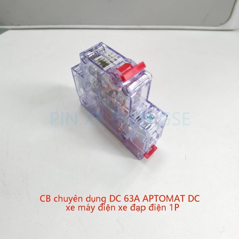 CB chuyên dụng DC 1P 63A APTOMAT DC xe máy điện xe đạp điện