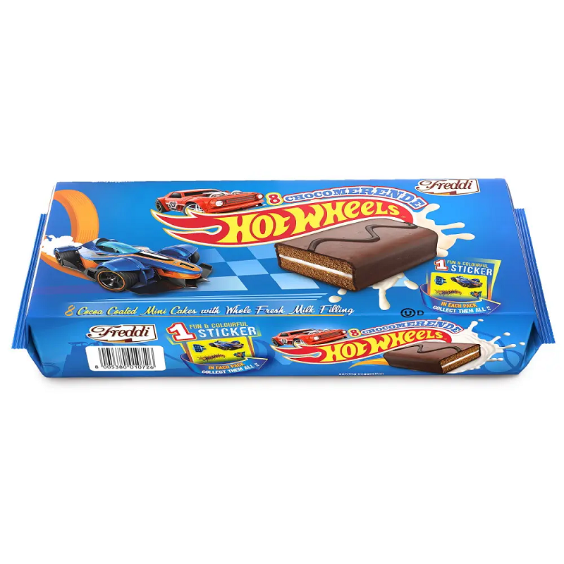 Hot Wheels Chocomerende Cocoa Coated Mini Cakes – Bánh Mini Phủ Socola 8 cái (240g)