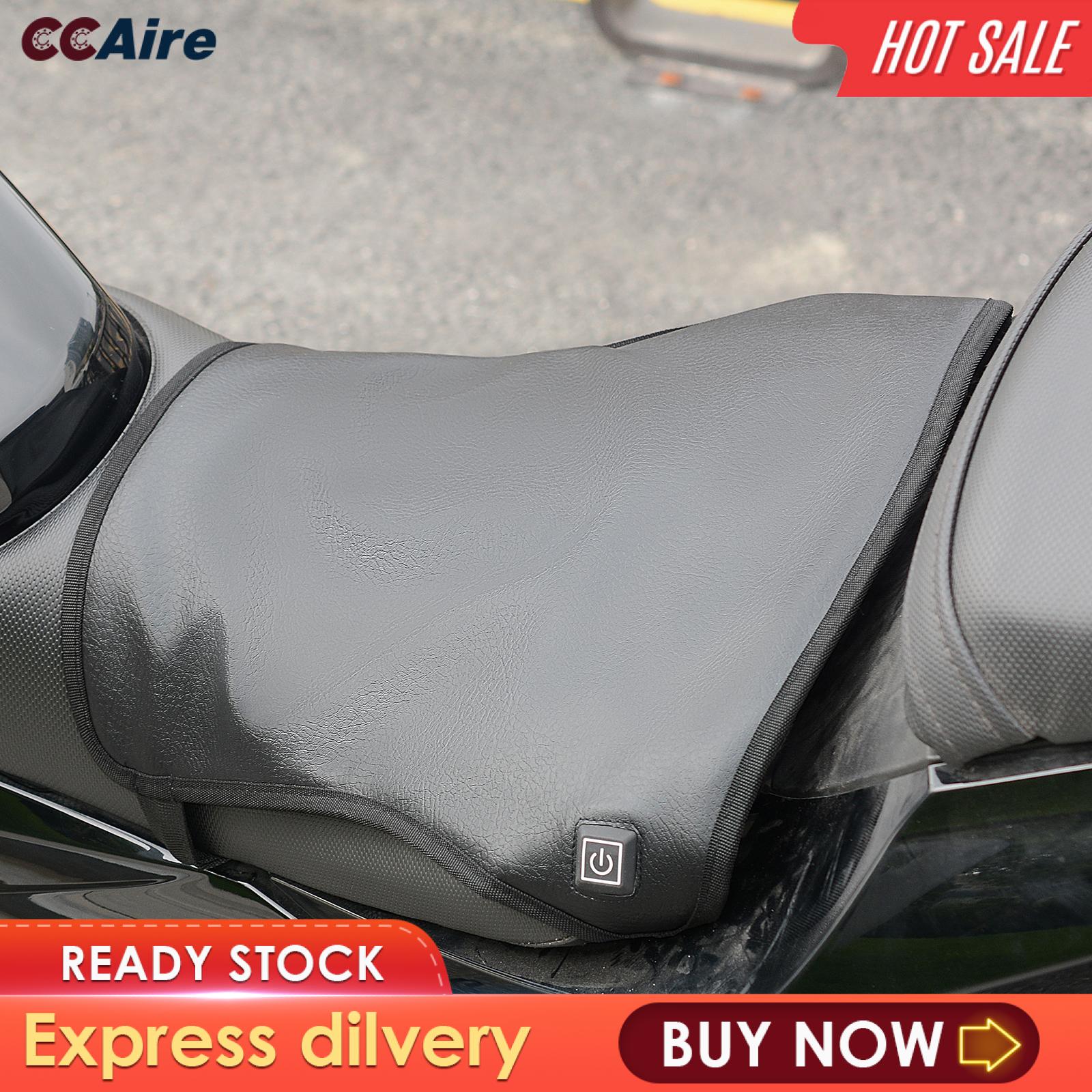 CCAire Motorcycle Electric Heated Cushion Anti Skid Wear Resistant 12V Stable Motorbike Waterproof Keep Warm Universal Seat Warmer