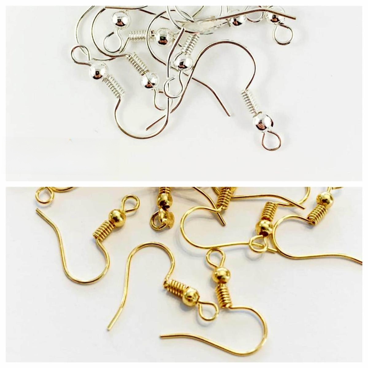 26 Pcs Gold color Findings components Earrings Clasps Hooks Fittings DIY Jewelry Alloy Hook Ear wire Accessories