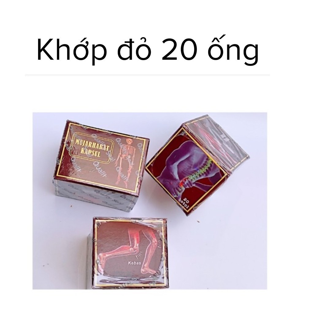 CHÍNH HÃNG Khớp Đỏ Malaysia hộp 20 ống - Professor’s Pill Keluaran Baru chuẩn malay