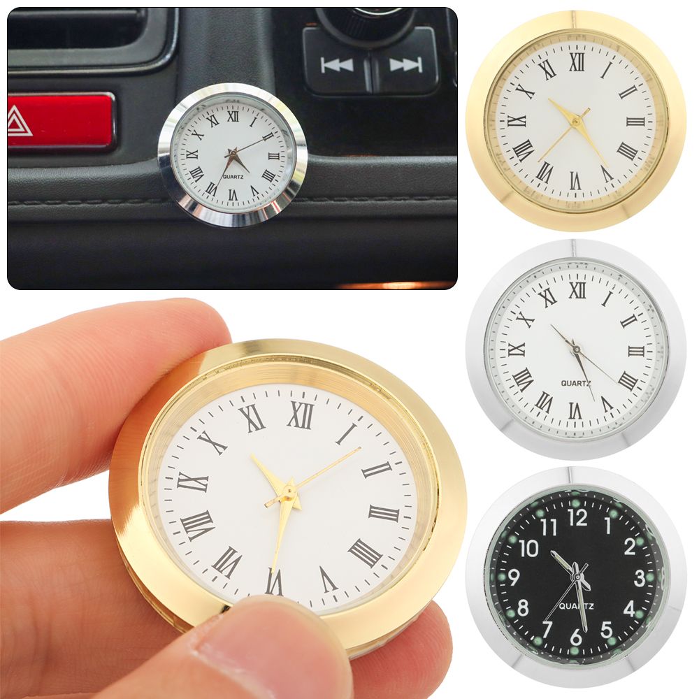 TRAMSIT Cơ khí Đồng Hồ Thạch Anh Tự động Trang Trí Kỹ Thuật Số W atch Xe Ô tô Nội Bộ Stick-On Mini Đồng Hồ