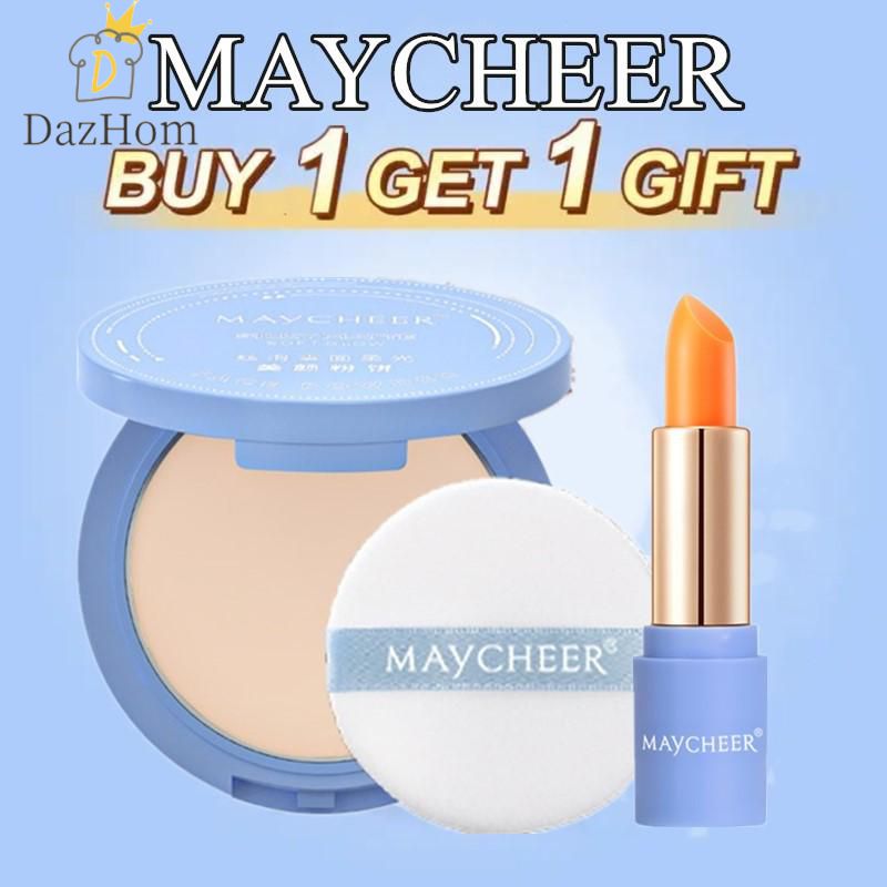 Dazhom sace Maycheer Lady siêu nhỏ gọn mặt bột kiểm soát dầu không thấm nước Phấn nén đánh mặt với P