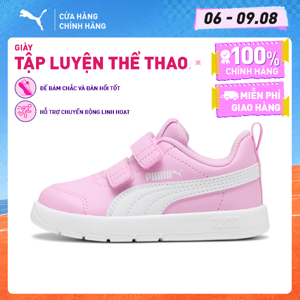 Giày Thể Thao Trẻ Em PUMA Unisex Courtflex V3 V Inf Mauve Glow-White Màu Hồng
