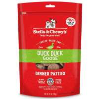 Stella & Chewy’s Duck Duck Goose Dinner Patties Grain-Free Freeze-Dried Raw Dog Food