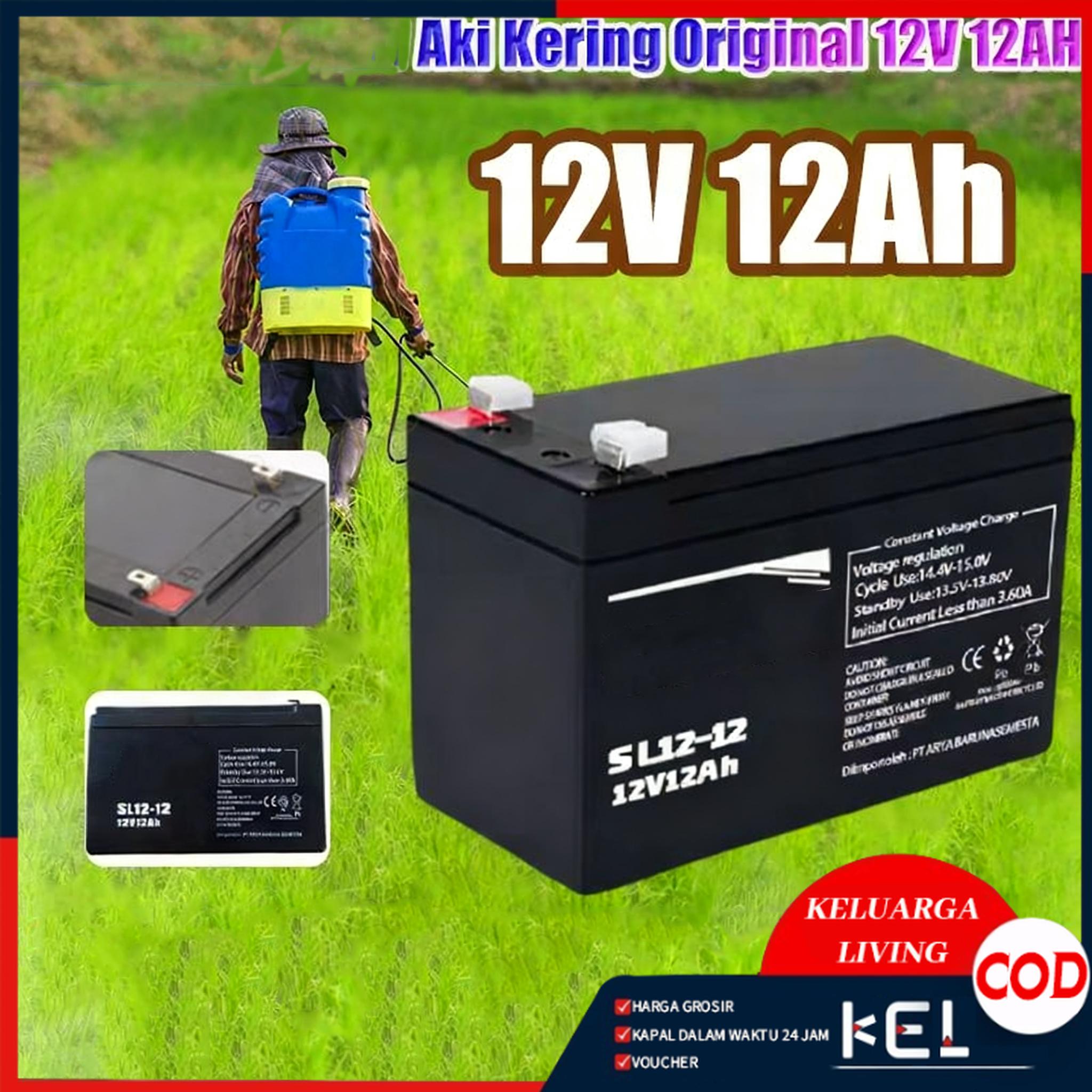 Aki Kering Original 12V 12AH/ aki tangki semprot/aki mobil mainan/aki battery batre accu sprayer elektrik 12v 12ah/ aki ups smt 12v 8ah baterai ups - batere ups - accu ups - aki kerin/Aki Kering Sprayer Elektrik Baterai Alat Semprot Hama Harga 133,969 rupiah*Gratis Ongkir