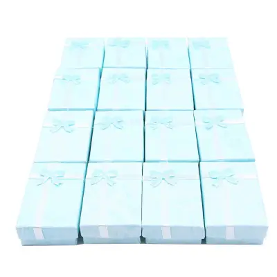 12pcs Paper Jewelry Gifts Boxes For Jewelry Display-Rings, Small Watches, Necklaces, Earrings, Bracelet Gift Packaging Box (Mix Color)
