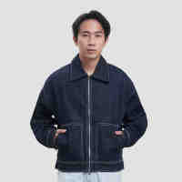Nevada Boxy Fit With Full Zipper Jaket Jeans Pria 124113423