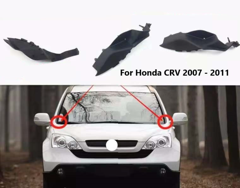 Harddingsun một cặp nắp động cơ bản lề TRIM Cover cap Yếm bảo vệ nước Bảng điều chỉnh trang trí cho Honda CRV 2007 2008 2009 2010 2011