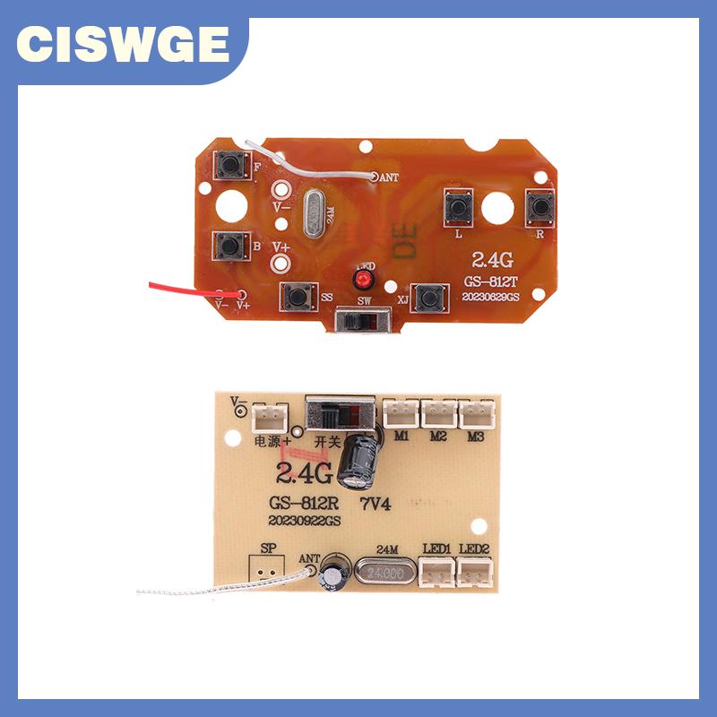 CISWGE 1 bộ cho RC xe điều khiển từ xa đồ chơi phần 6CH 2.4G điều khiển từ xa Chất lượng cao 27MHz mạch PCB Transmitter Receiver Board